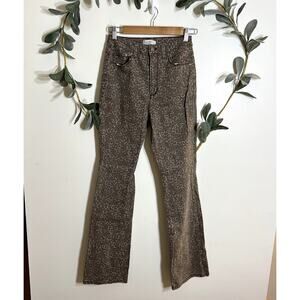 Love, Fire Leopard Straight Leg Jeans